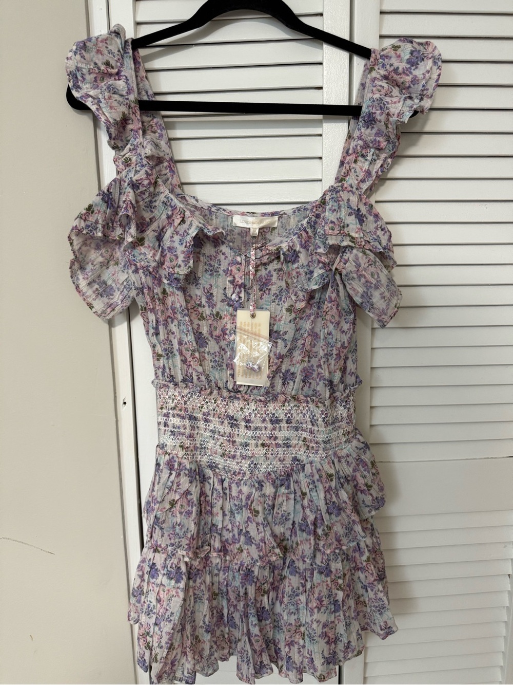 LoveShackFancy Shanely Dress Floral Ruffle Sundress